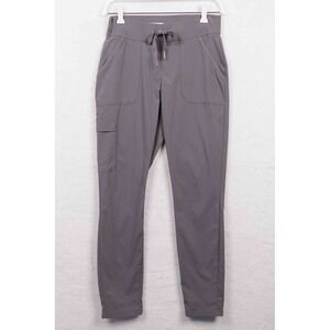 COLUMBIA Hiking Pants Cargo Drawstring Tapered Grey Stretchy Gorpcore Womens S